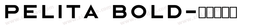 Pelita Bold字体转换
